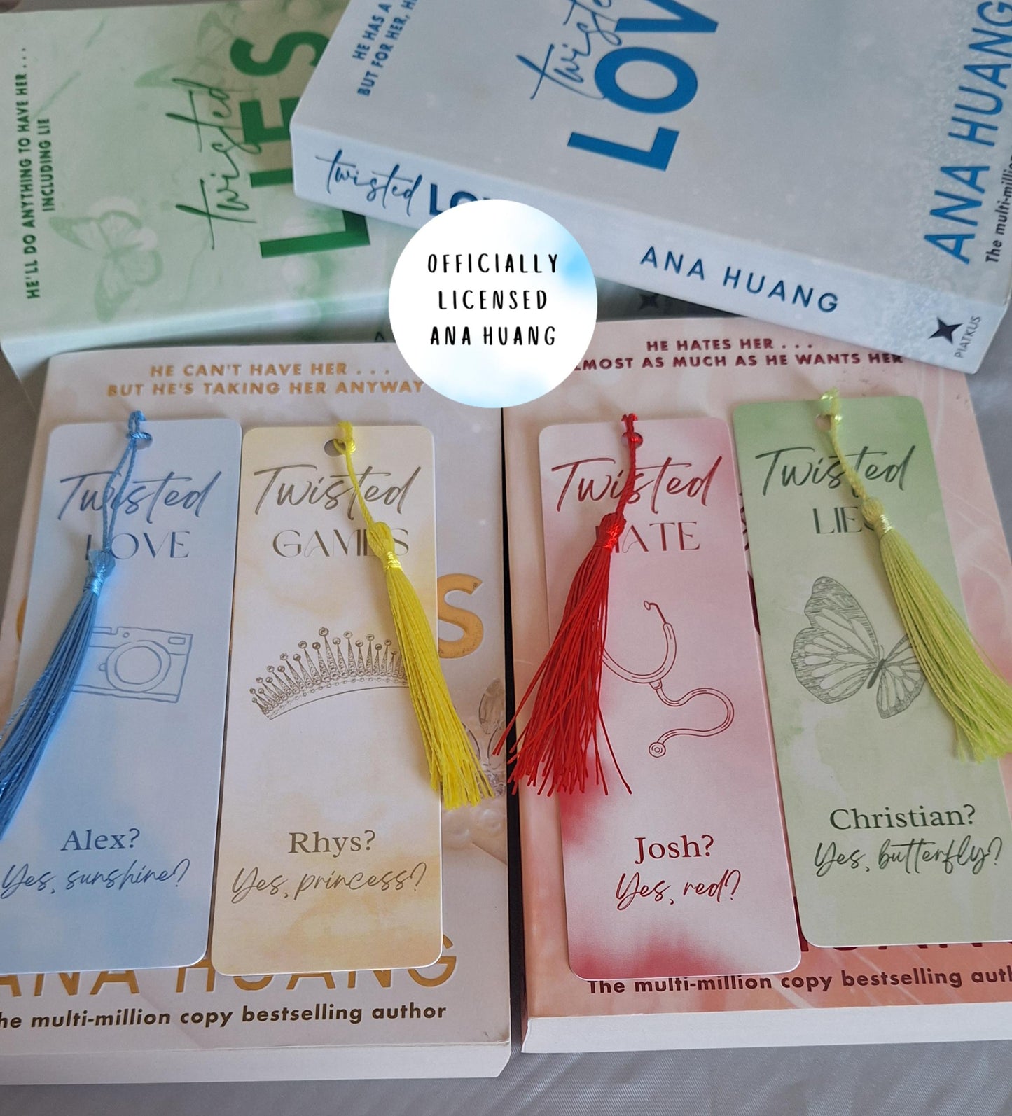 ANA HUANG™ Officially Licensed Merch/ The Twisted Series Bookmarks