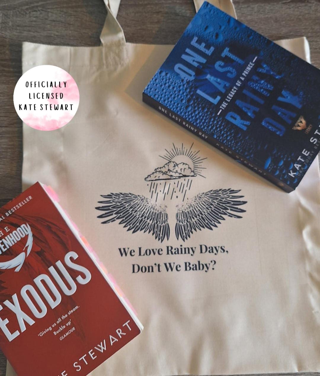 We Love Rainy Days Wings Tote Bag