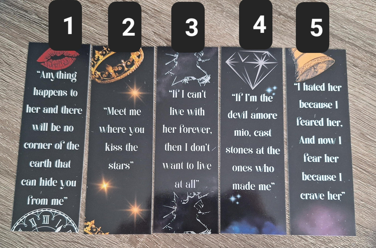 Never After Series Bookmarks