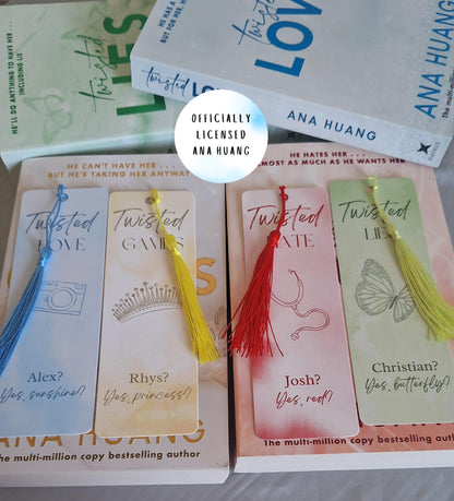 ANA HUANG™ Officially Licensed Merch/ The Twisted Series Bookmarks