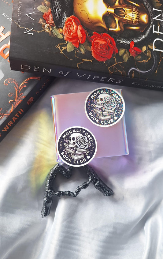 Morally Grey Book Club Sticker