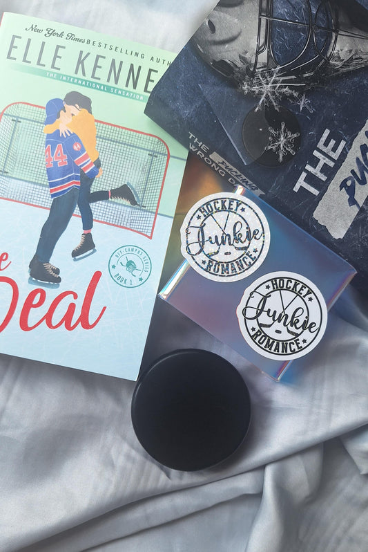 Hockey Junkie Romance Sticker