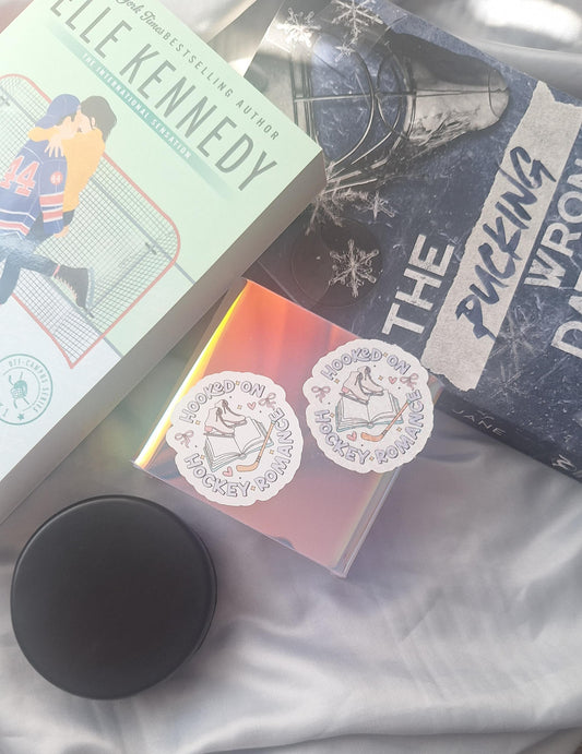 Hooked On Hockey Romance Sticker