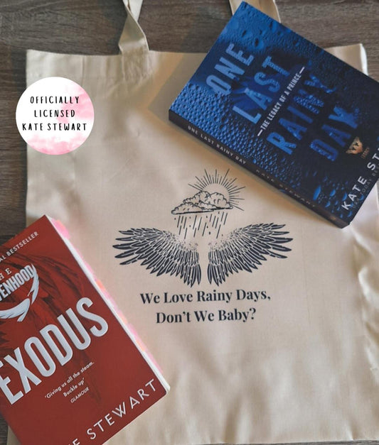 We Love Rainy Days Wings Tote Bag